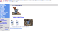 Desktop Screenshot of exotek-instruments.com