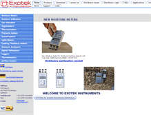Tablet Screenshot of exotek-instruments.com